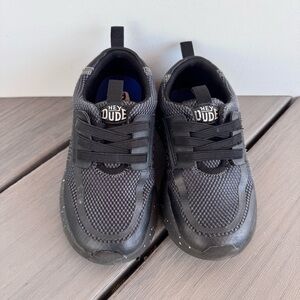 Hey Dude Toddler Sirocco Play Youth Varsity Size 12 Black Speckled Midsole